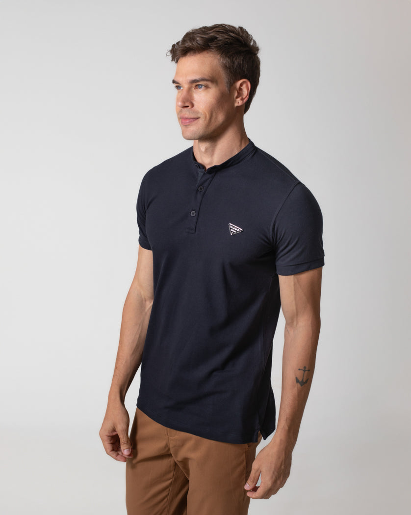 Camisa Polo Triangle em Piquet | Mioche – Mioche Oficial