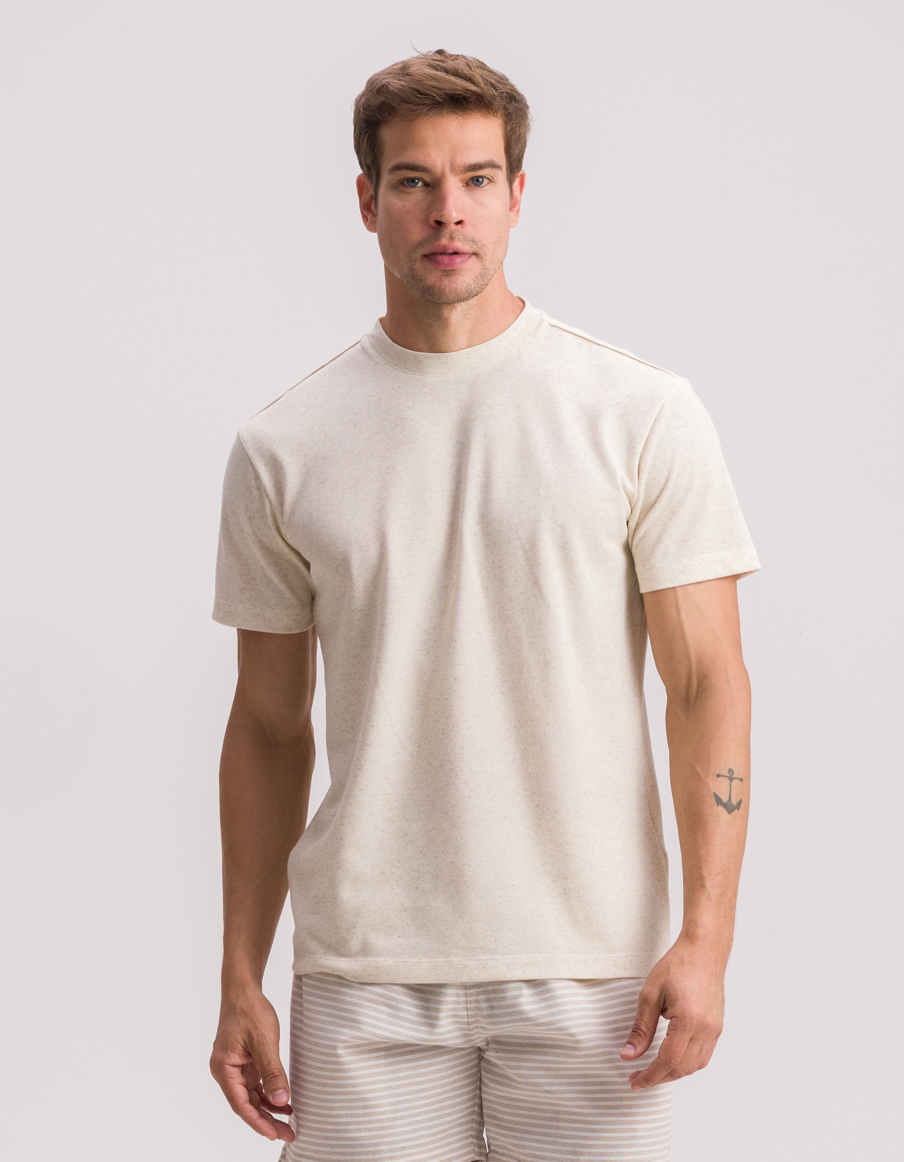 T-SHIRT PIQUET MIX LINEN – Mioche Oficial
