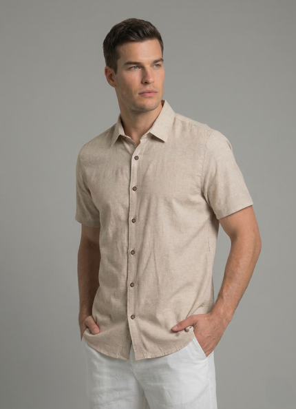 Camisa Masculina Manga Curta Dami Mioche