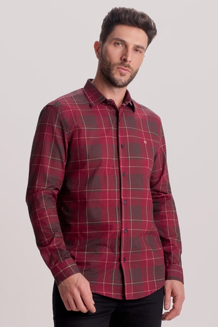 CAMISA TINKER XADREZ MANGA LONGA