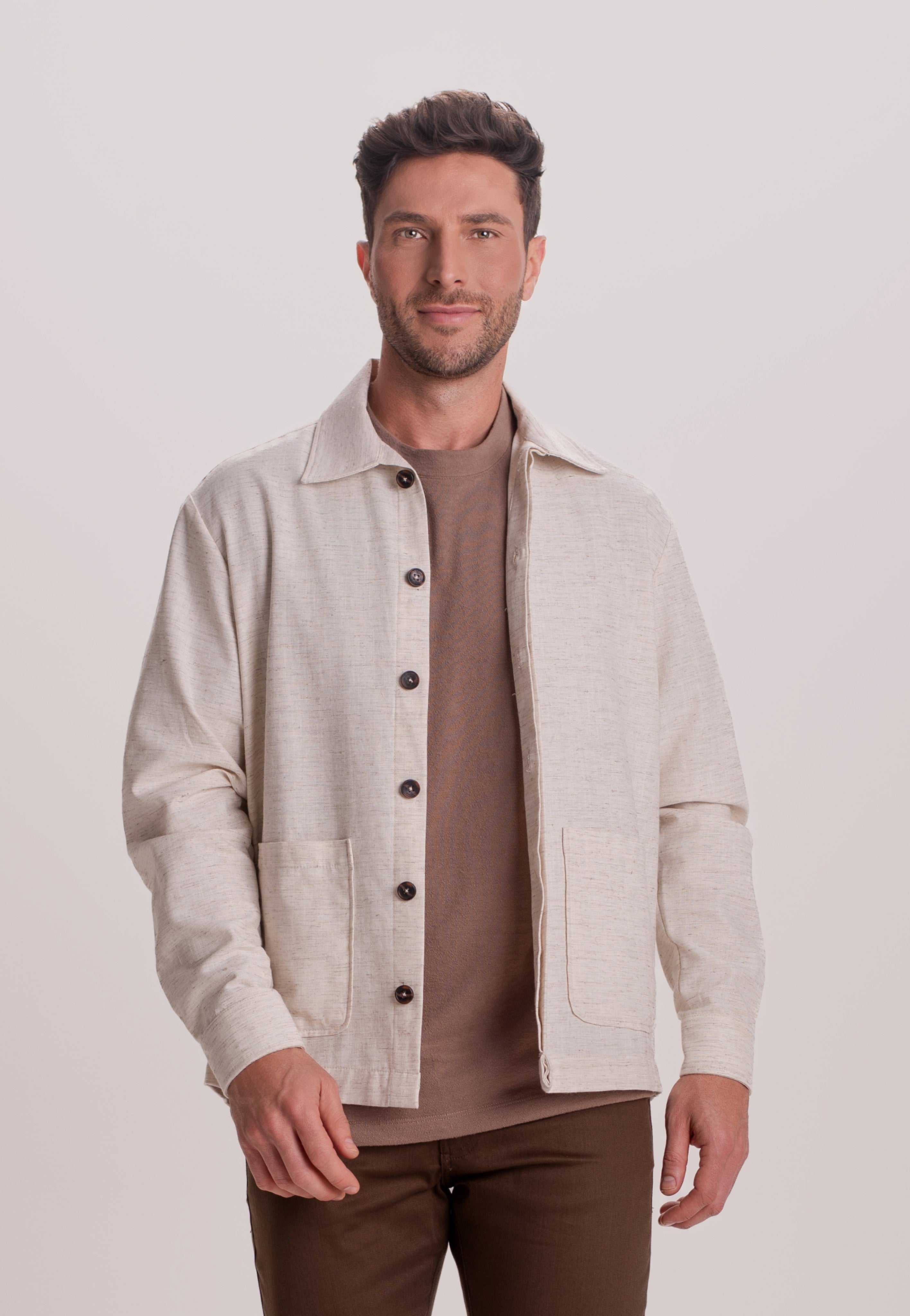 JAQUETA COTTON FLAME LINEN