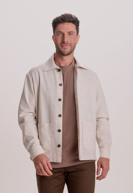 JAQUETA COTTON FLAME LINEN