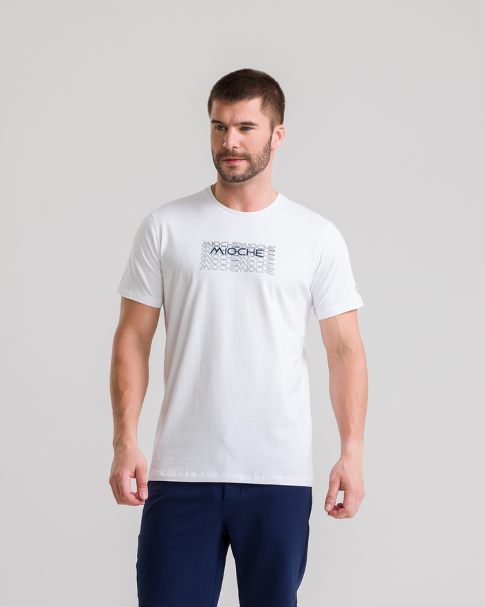 T-shirt em Algodão Logo Metalizada