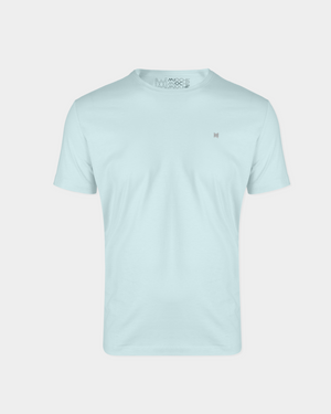 T-SHIRT BASICA/C APLICAÇÃO LOGO