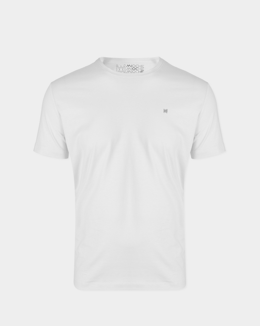 T-SHIRT BASICA/C APLICAÇÃO LOGO