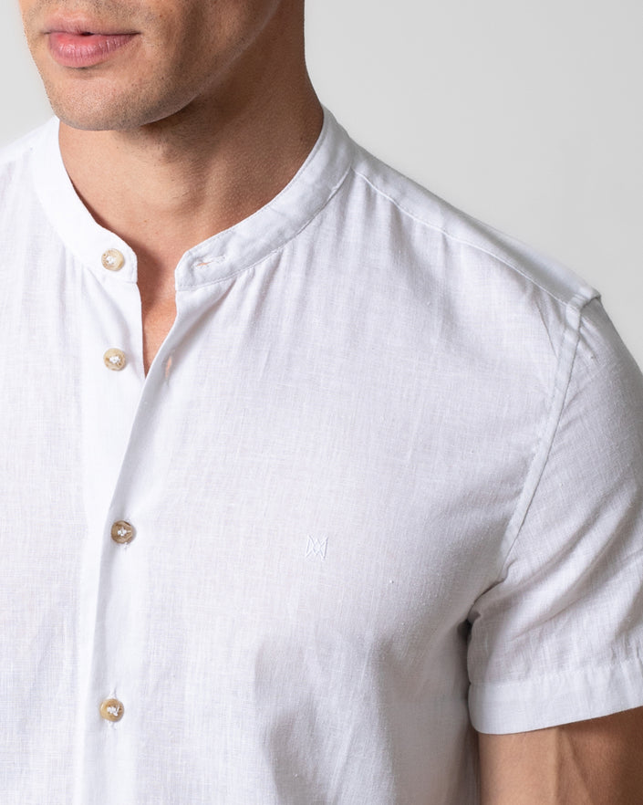 Camisa de Linho Manga Curta Soft