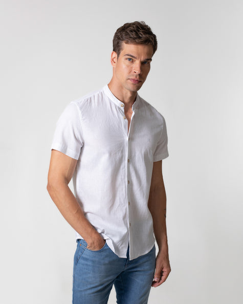 CAMISA DE LINHO MANGA CURTA SOFT