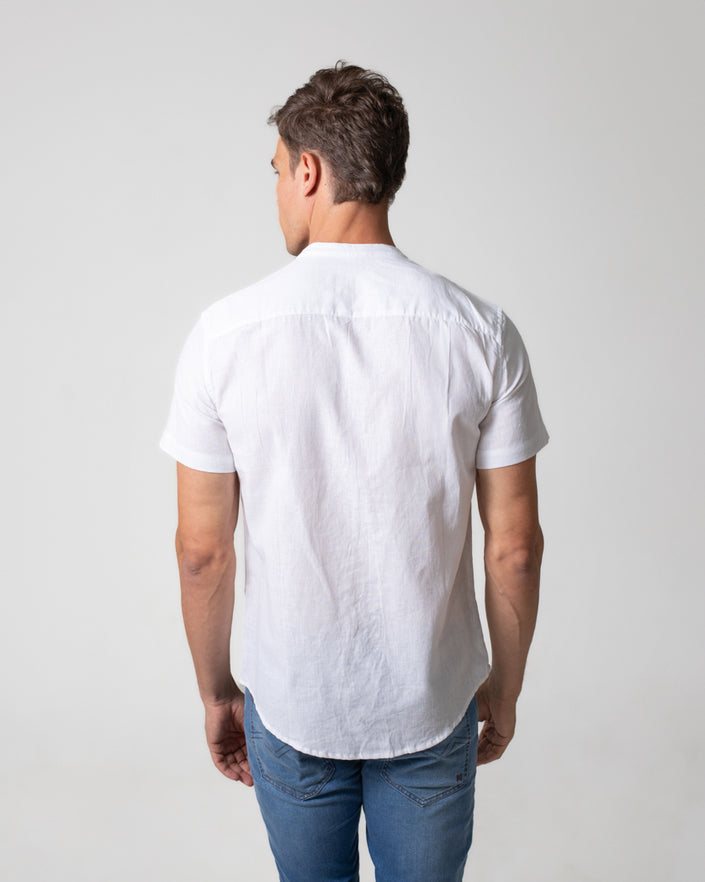 Camisa de Linho Manga Curta Soft