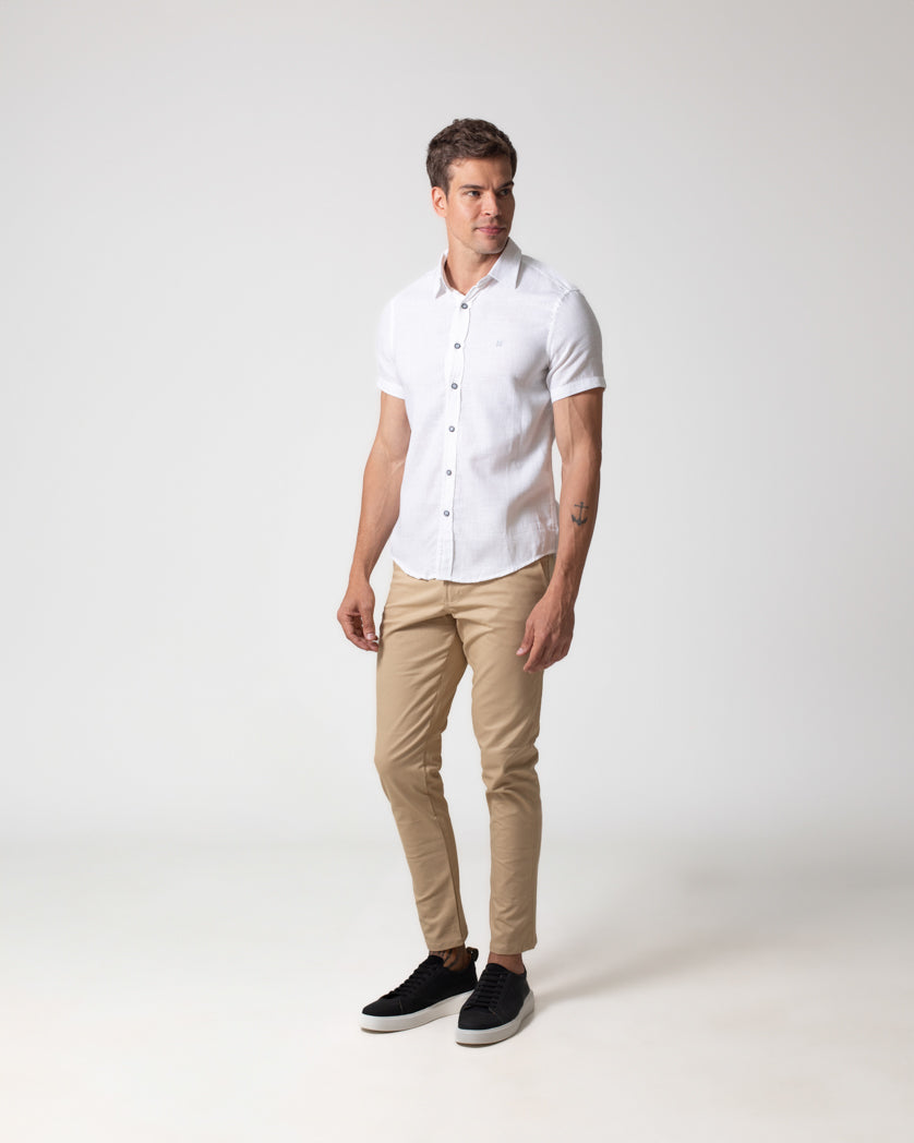 Camisa Manga Curta Slim