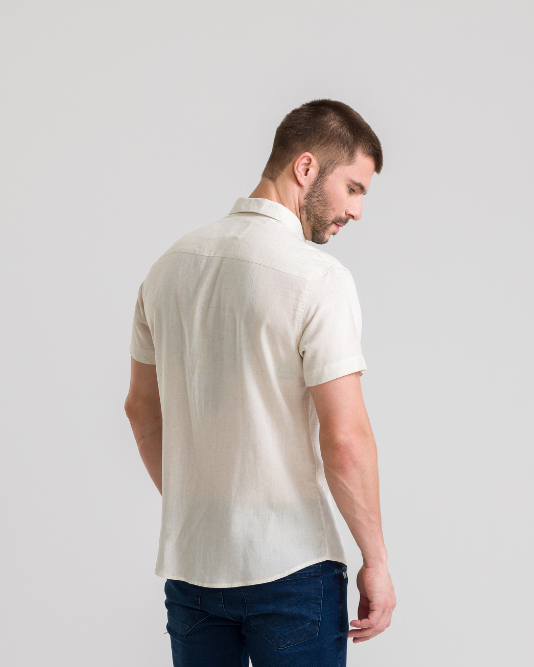 CAMISA LINHO MANGA CURTA GARCEZ