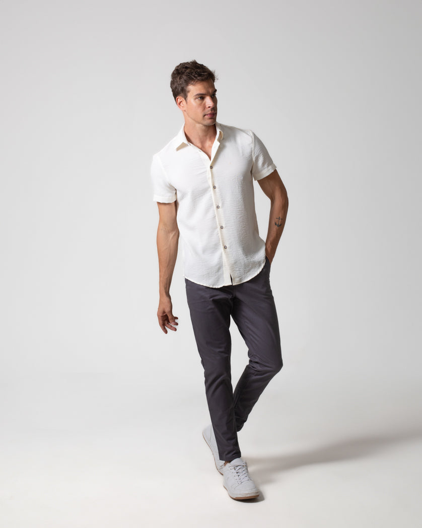 CAMISA MANGA CURTA LINEN