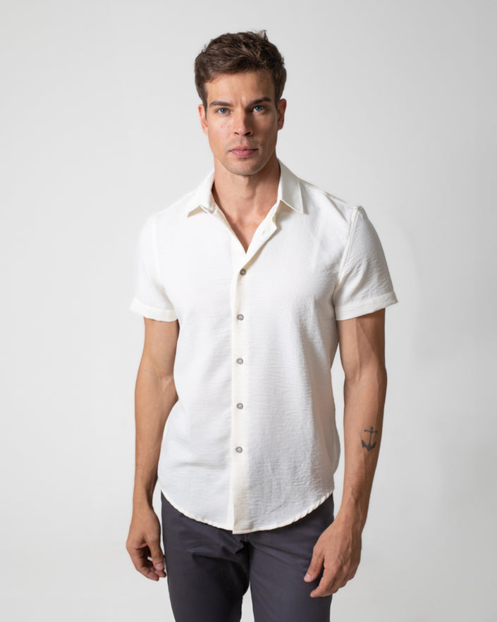 CAMISA MANGA CURTA LINEN