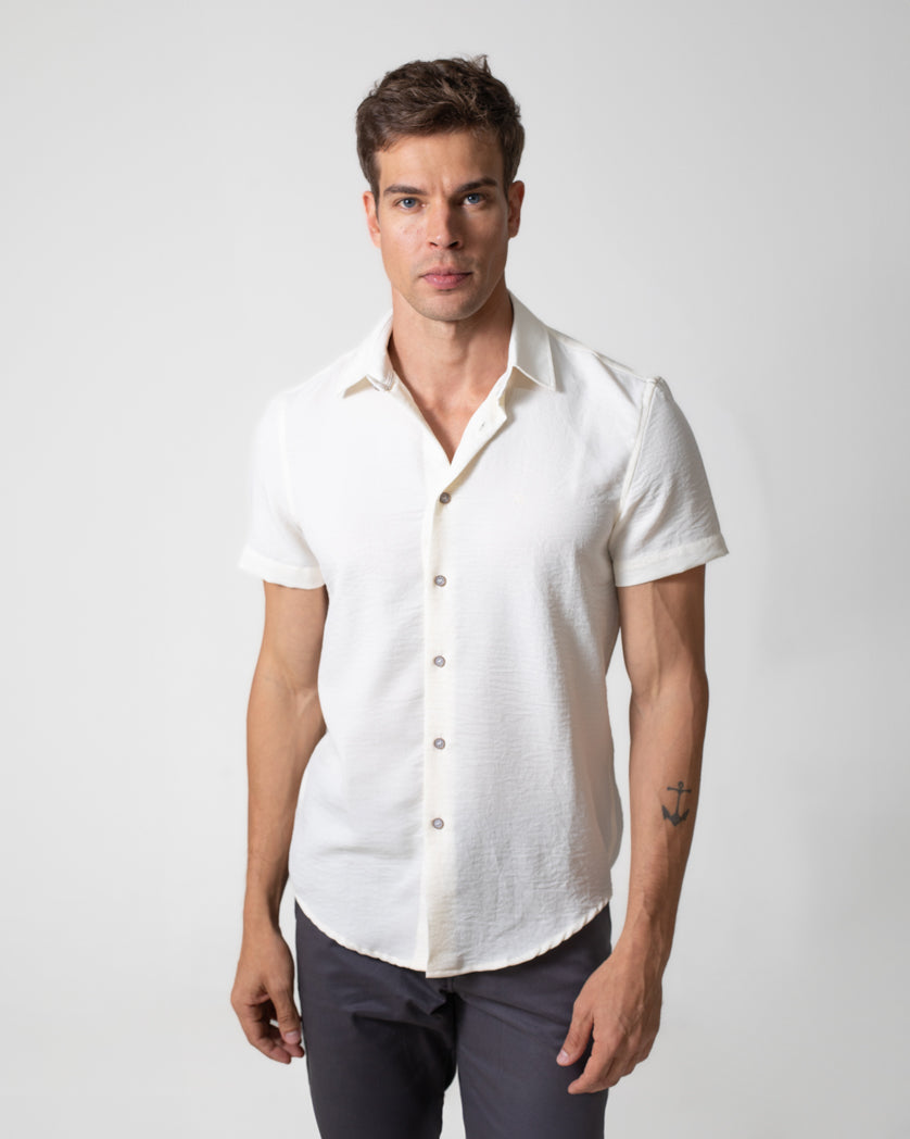 CAMISA MANGA CURTA LINEN