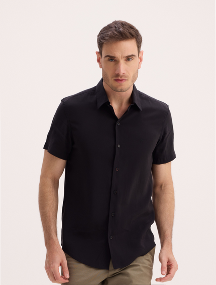Camisa Manga Curta Tencel