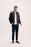 Jaqueta Bomber Masculina em Courino Mioche