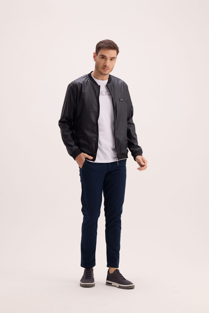 Jaqueta Bomber Masculina em Courino Mioche