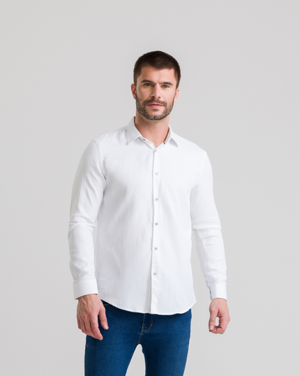 Camisa Manga Longa Dobby