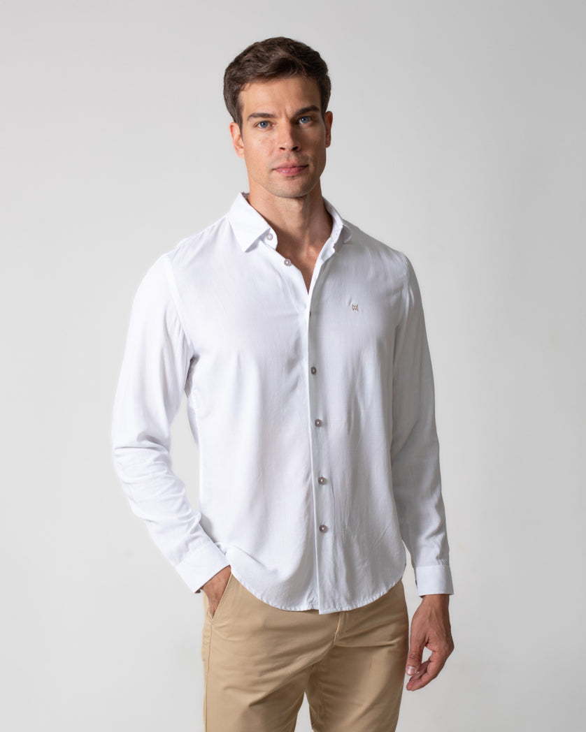 CAMISA MANGA LONGA VISCOSE LINEN LOOK KATE