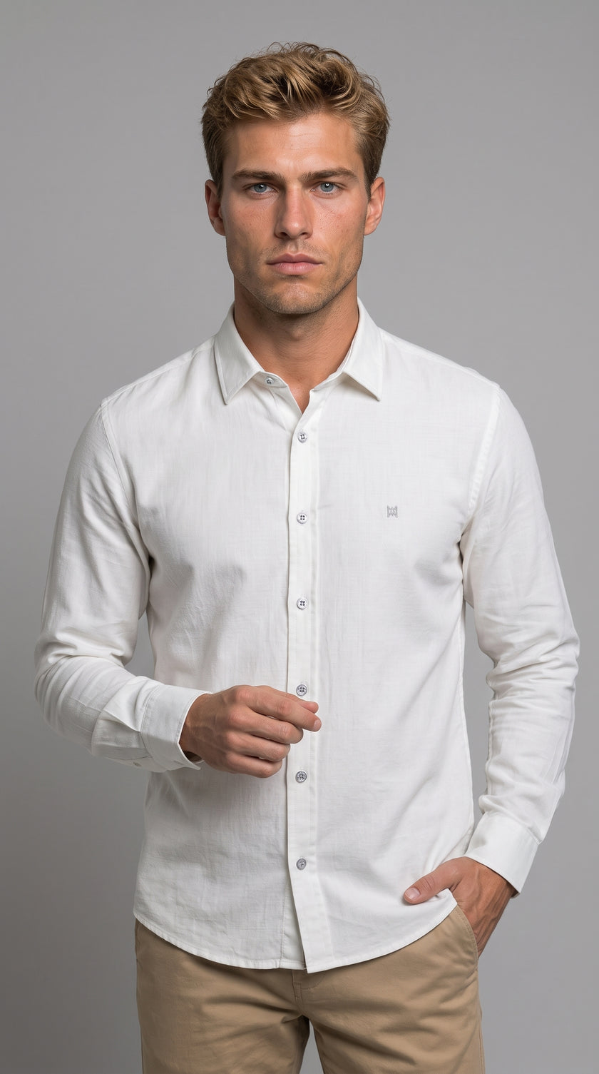 Camisa Urban Dobby Manga Longa