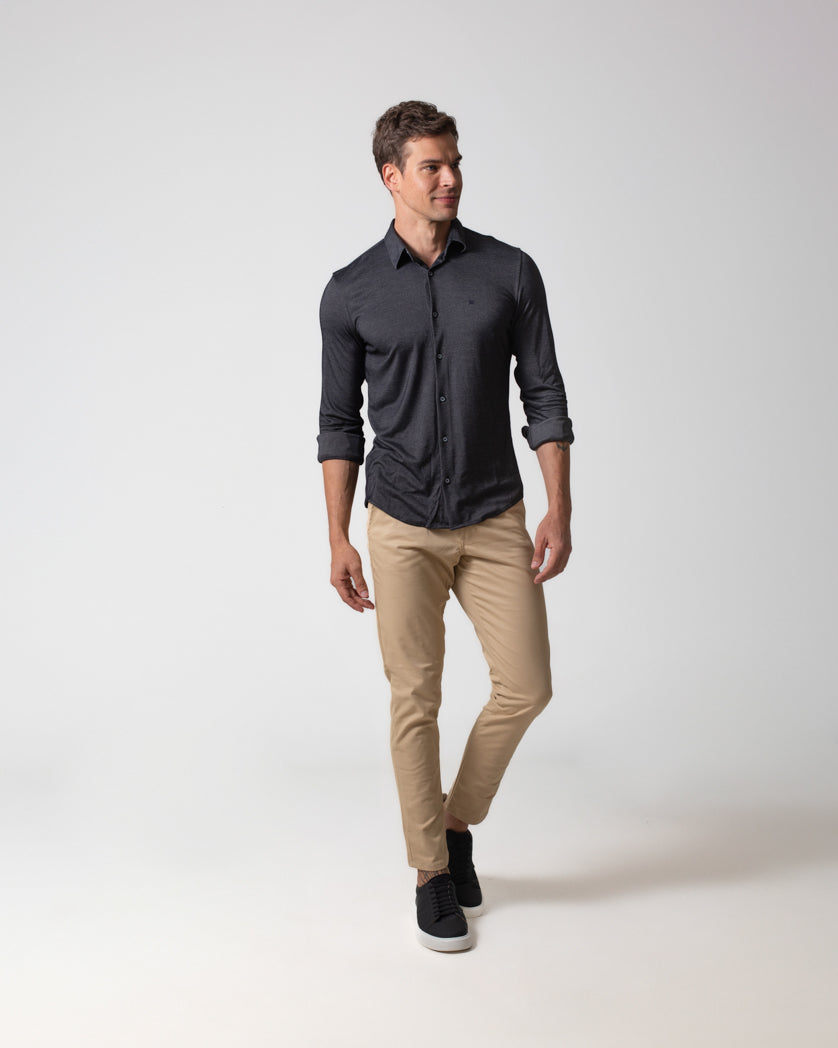 CAMISA MANGA LONGA MALHA IMPALA