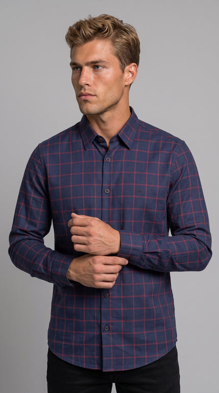 Camisa Xadrez Manga Longa Taos Mioche