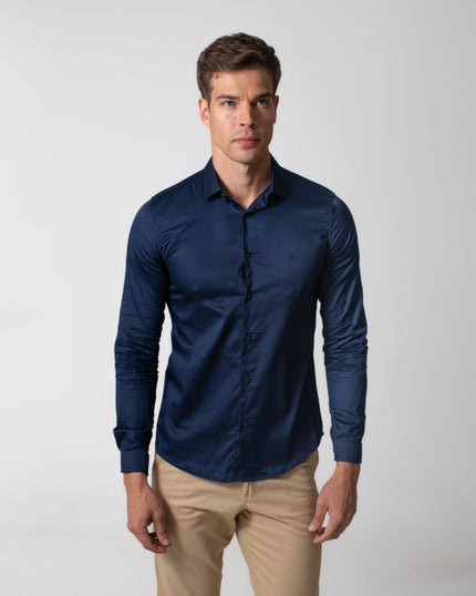 CAMISA MANGA LONGA BÁSICA/ACETINADO
