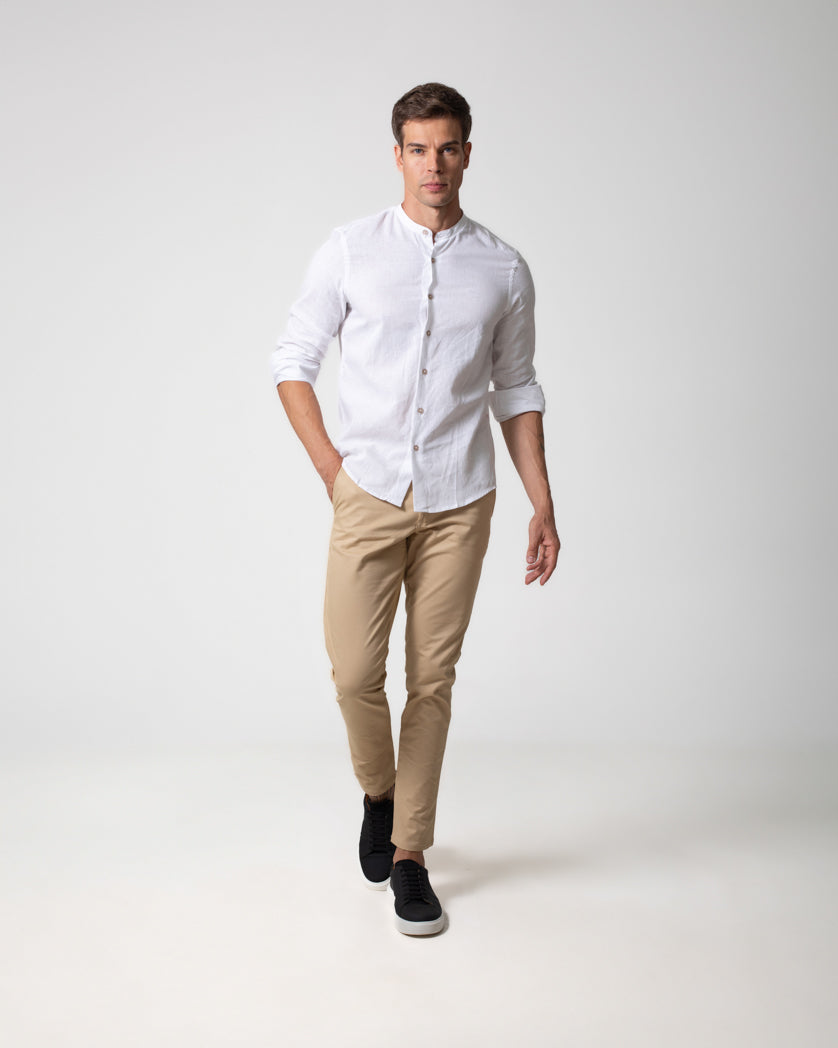 CAMISA MANGA LONGA BASICA LINHO