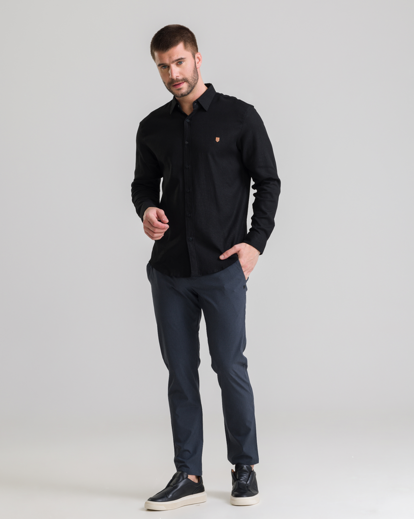 Camisa Linho Manga Longa