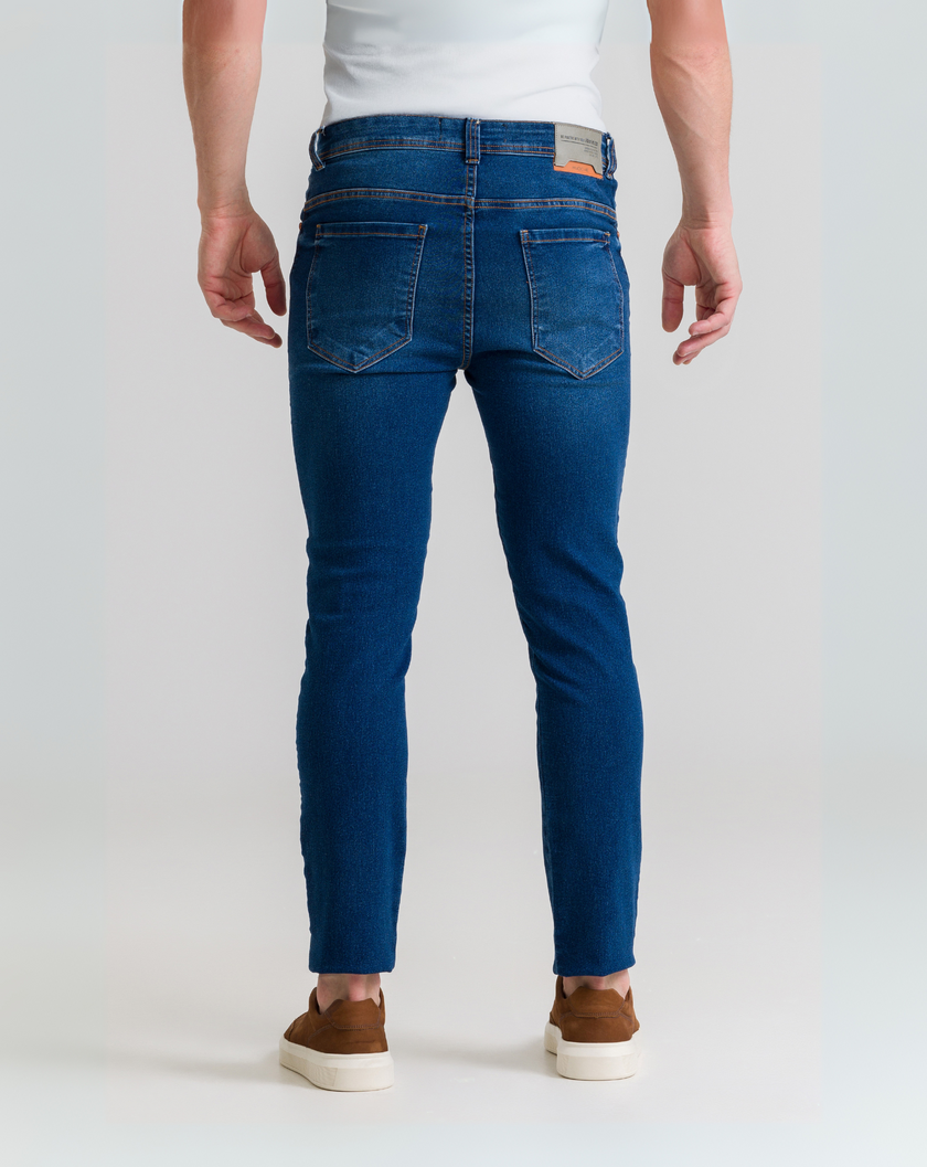 Calça Jeans Skinny - Marinho