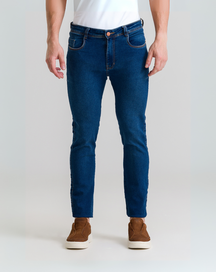 Calça Jeans Skinny - Marinho