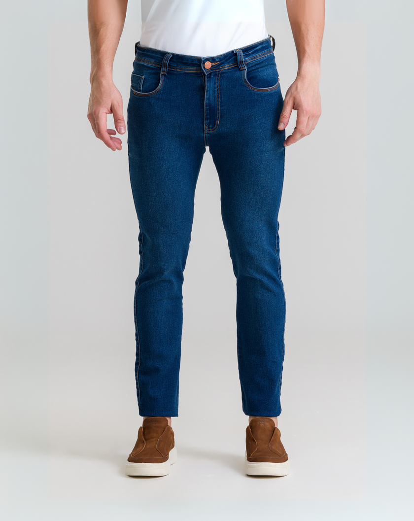 Calça Jeans Skinny - Marinho
