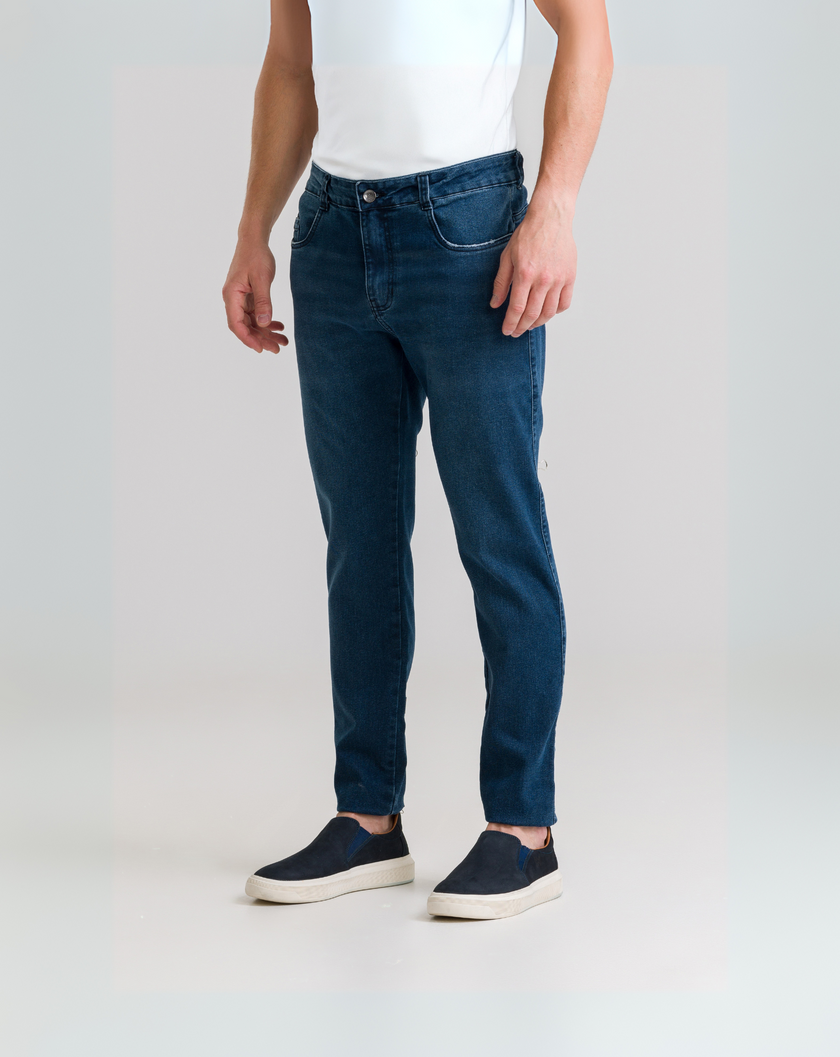 Calça Jeans Slim Dark blue