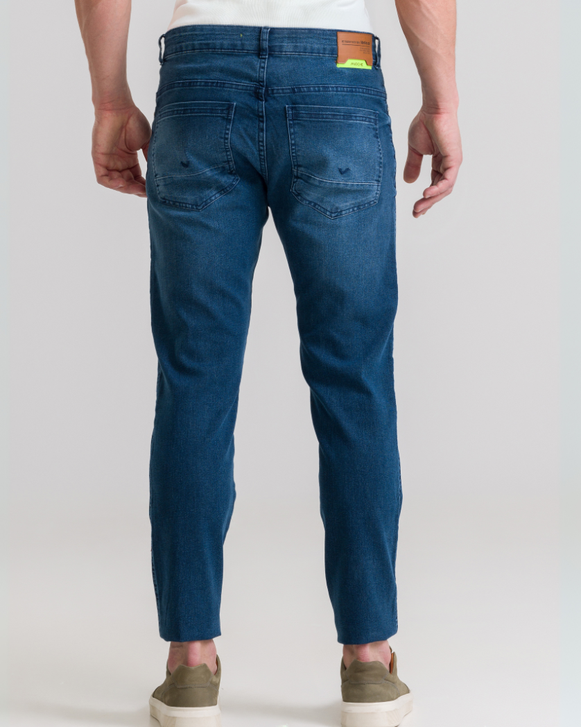 CALÇA JEANS SLIM INDIGO BLUE