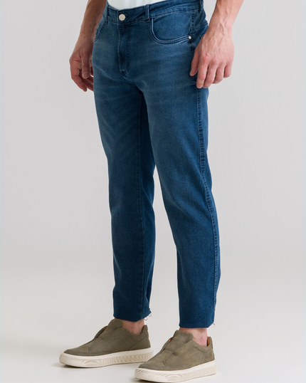 CALÇA JEANS SLIM INDIGO BLUE