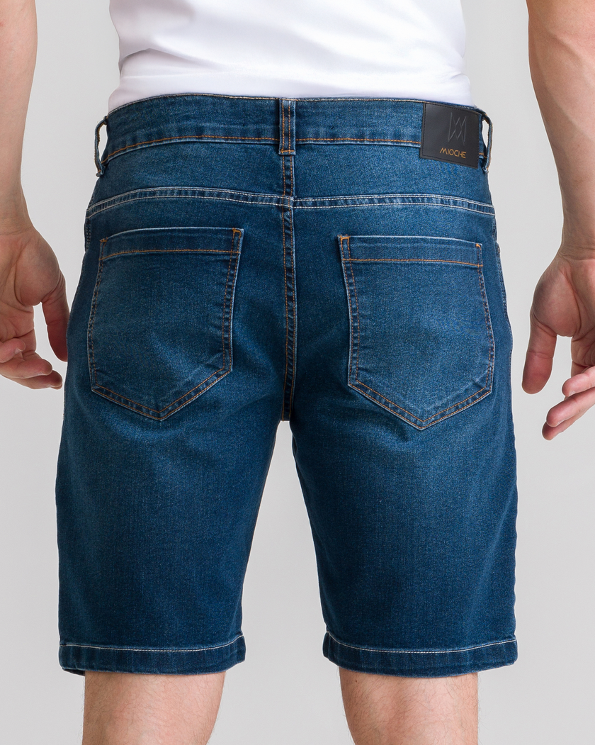 Bermuda Jeans Tradicional Black Blue