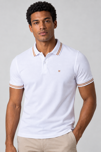 Camisa Polo Básica em Piquet Masculina