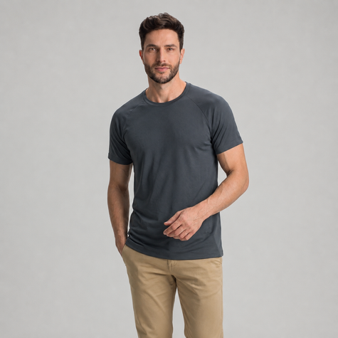 Camiseta Casual Raglan Masculina
