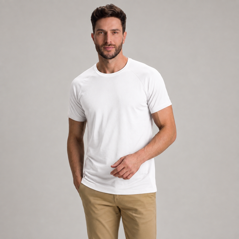 Camiseta Casual Raglan Masculina