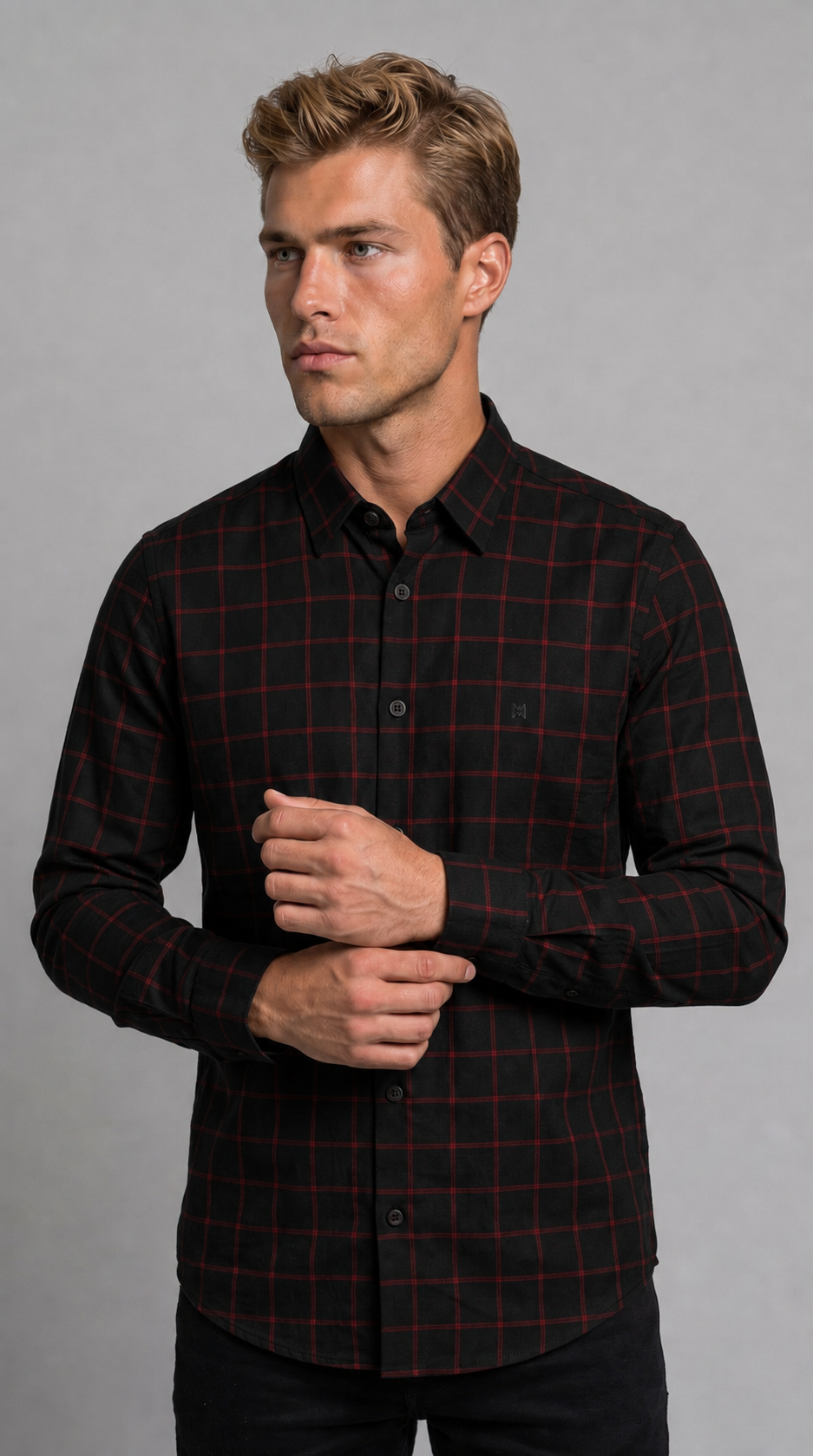 Camisa Xadrez Manga Longa Taos Mioche