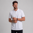 Polo Masculina Básica em Algodão Pima