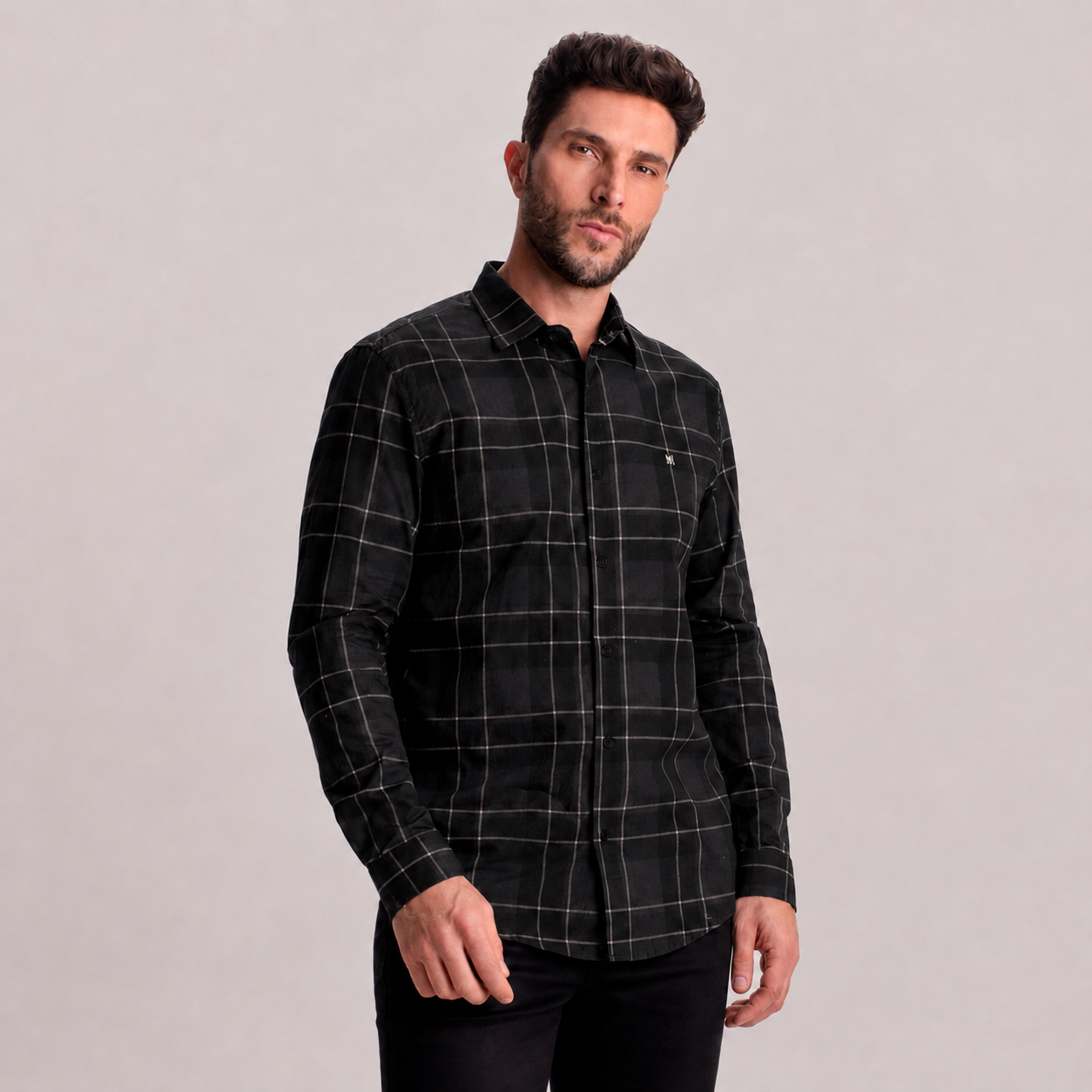 Camisa Xadrez Masculina Manga Longa