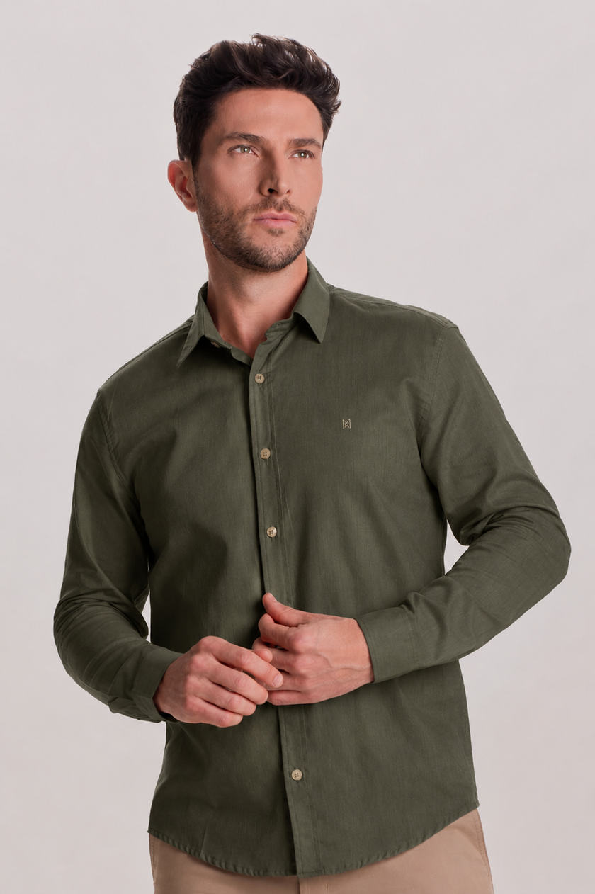 Camisa Masculina Manga Longa Lidel Mioche