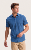 Camisa Masculina com Gola Casual