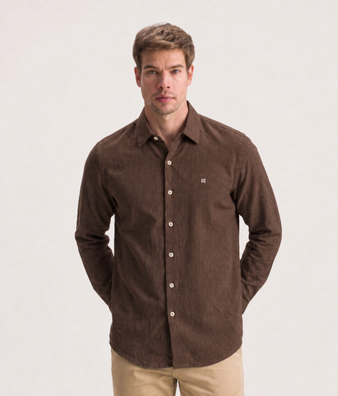 Camisa Masculina Manga Longa Mioche