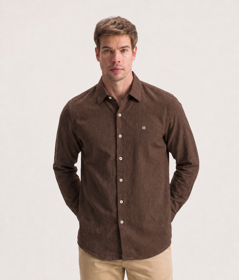 Camisa Masculina Manga Longa Mioche