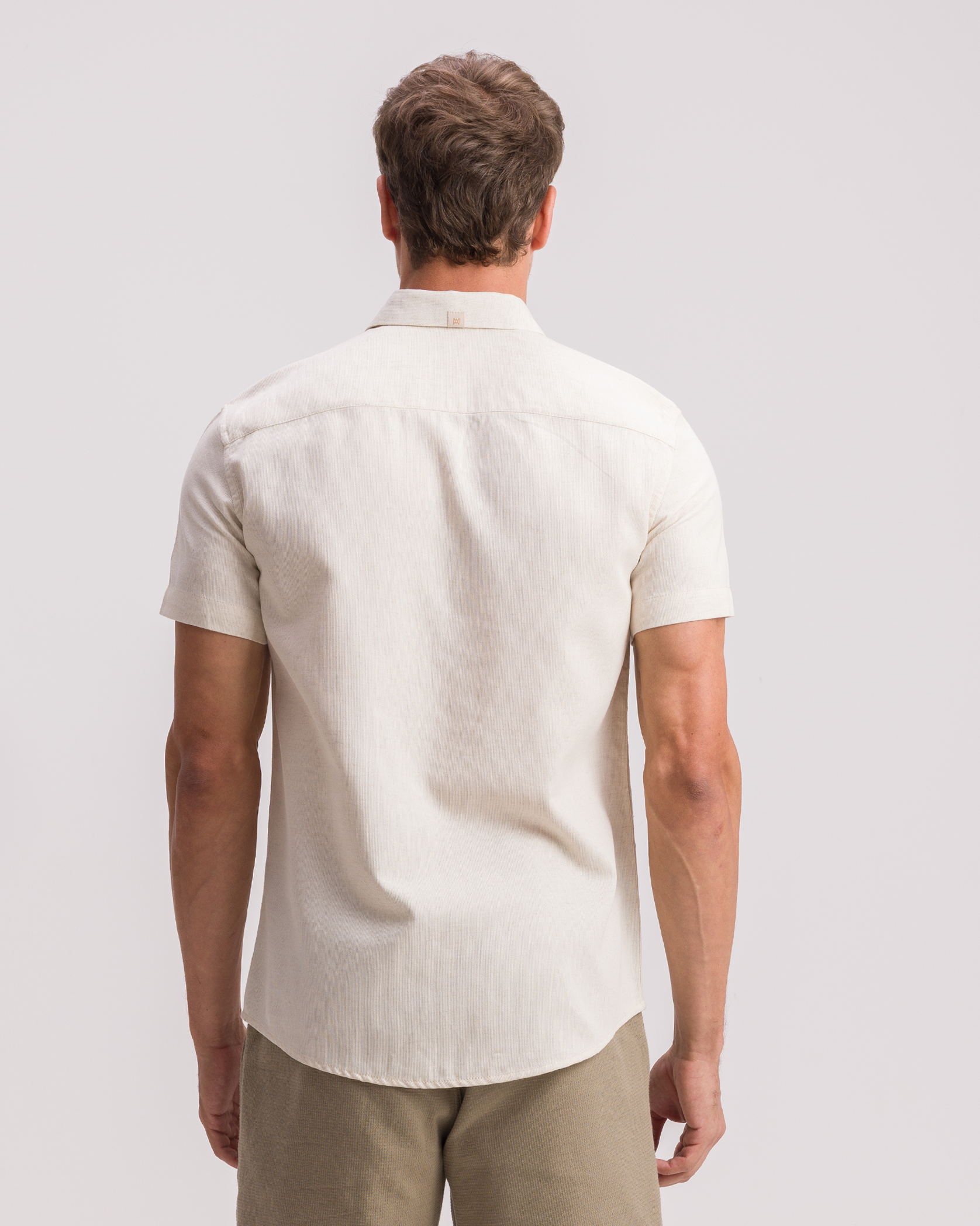 CAMISA MANGA CURTO MILAO LINHO