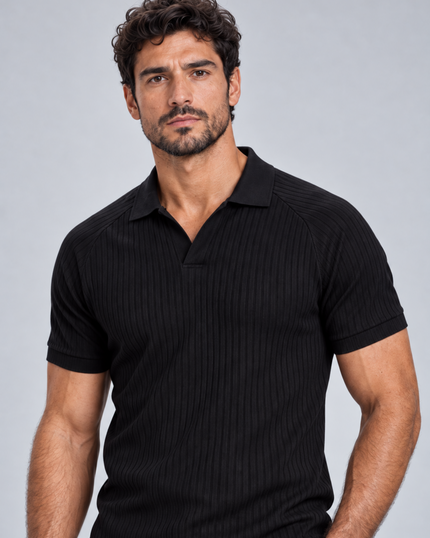 Camisa Polo Masculina Canelada