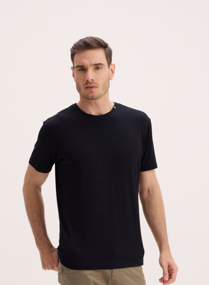 T-SHIRT BÁSICA PREMIUM EM VISCO MODAL