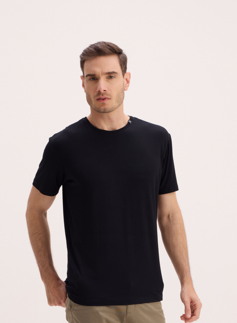 T-SHIRT BÁSICA PREMIUM EM VISCO MODAL